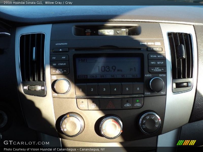Willow Gray / Gray 2010 Hyundai Sonata GLS