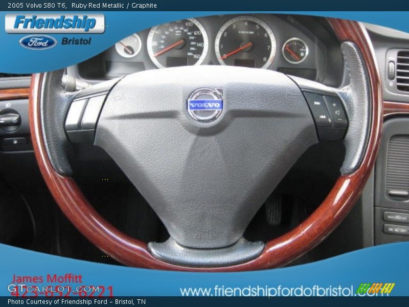 Ruby Red Metallic / Graphite 2005 Volvo S80 T6