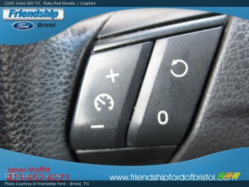 Ruby Red Metallic / Graphite 2005 Volvo S80 T6