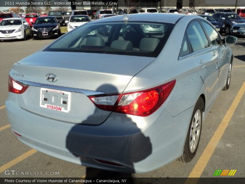 Iridescent Silver Blue Metallic / Gray 2011 Hyundai Sonata GLS