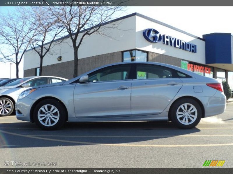 Iridescent Silver Blue Metallic / Gray 2011 Hyundai Sonata GLS