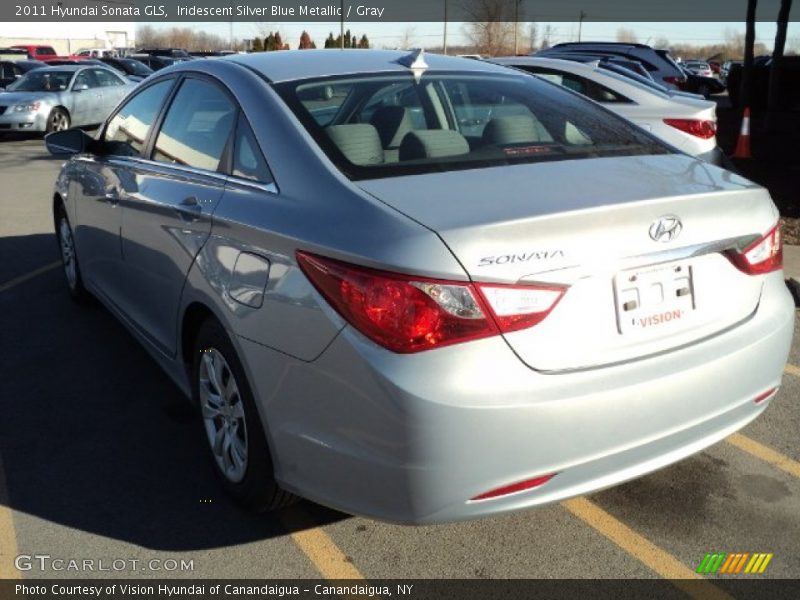 Iridescent Silver Blue Metallic / Gray 2011 Hyundai Sonata GLS