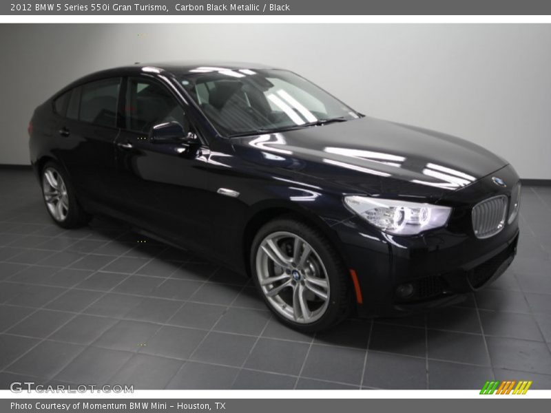 Carbon Black Metallic / Black 2012 BMW 5 Series 550i Gran Turismo