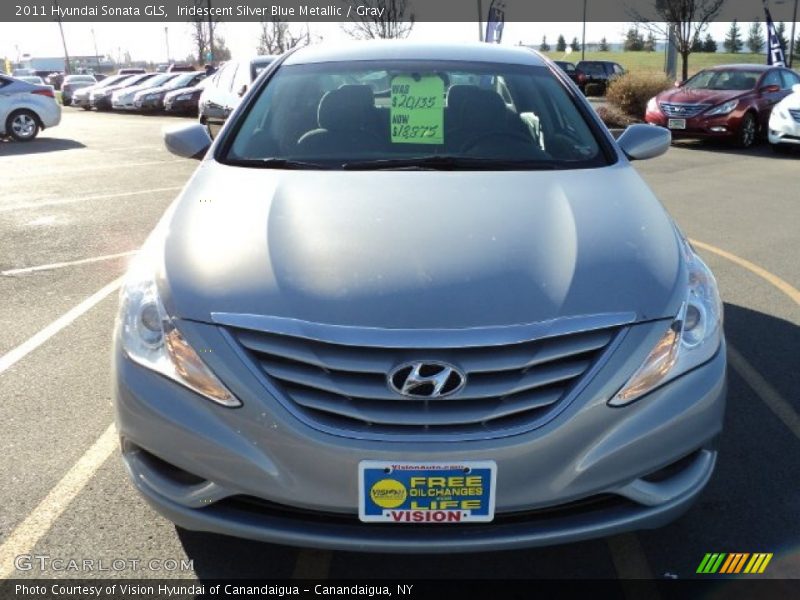 Iridescent Silver Blue Metallic / Gray 2011 Hyundai Sonata GLS