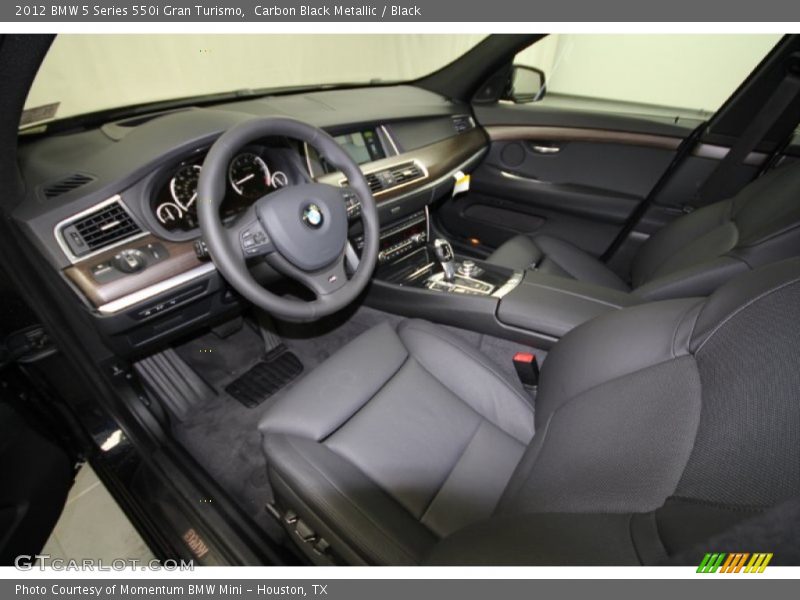  2012 5 Series 550i Gran Turismo Black Interior