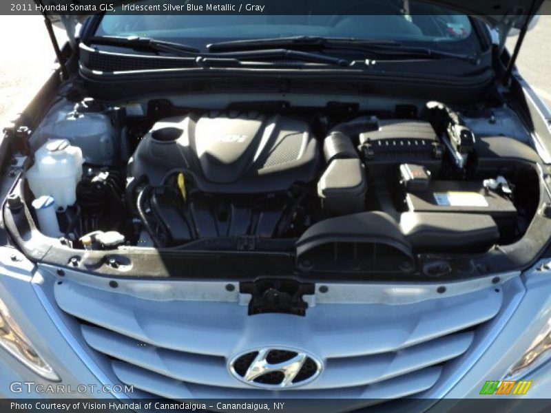 Iridescent Silver Blue Metallic / Gray 2011 Hyundai Sonata GLS