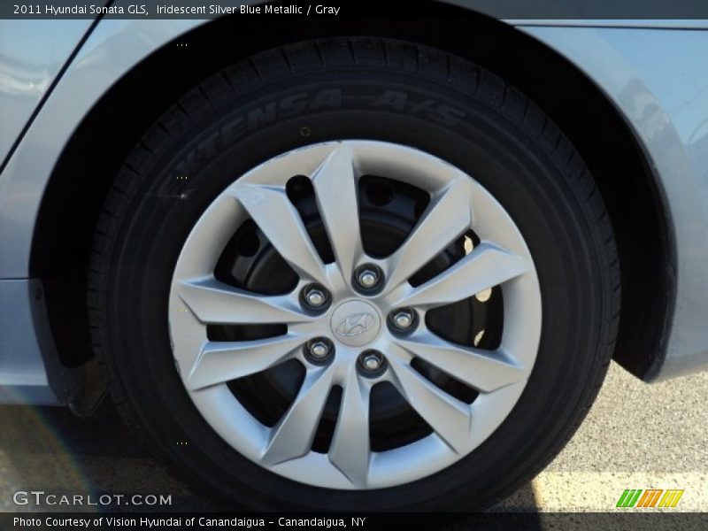 Iridescent Silver Blue Metallic / Gray 2011 Hyundai Sonata GLS