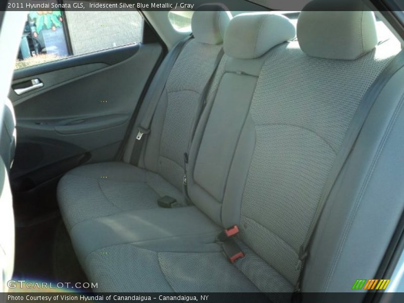 Iridescent Silver Blue Metallic / Gray 2011 Hyundai Sonata GLS