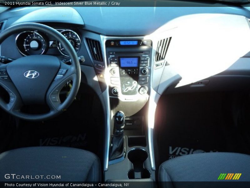 Iridescent Silver Blue Metallic / Gray 2011 Hyundai Sonata GLS