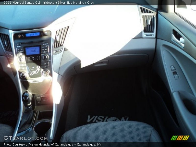 Iridescent Silver Blue Metallic / Gray 2011 Hyundai Sonata GLS