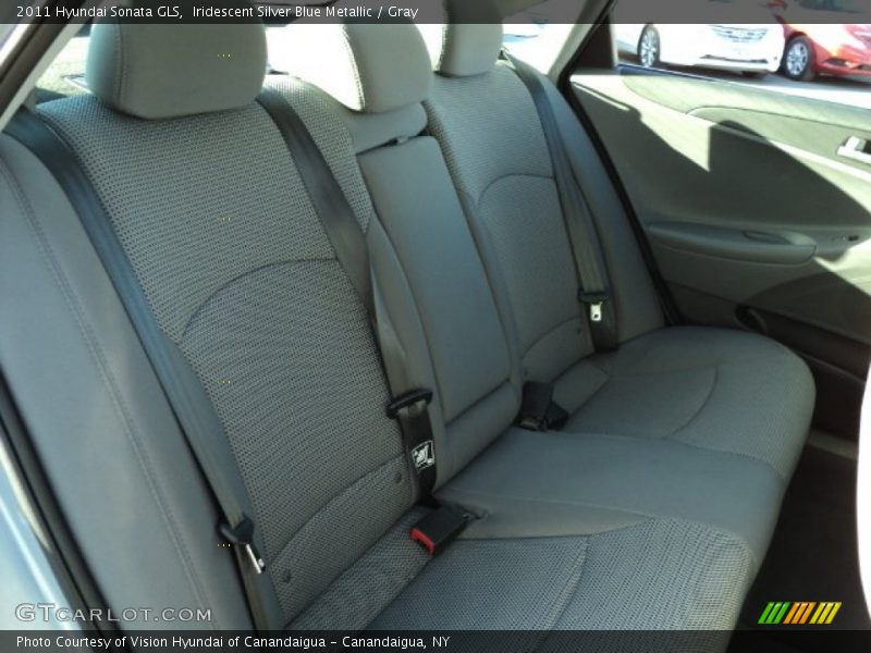 Iridescent Silver Blue Metallic / Gray 2011 Hyundai Sonata GLS