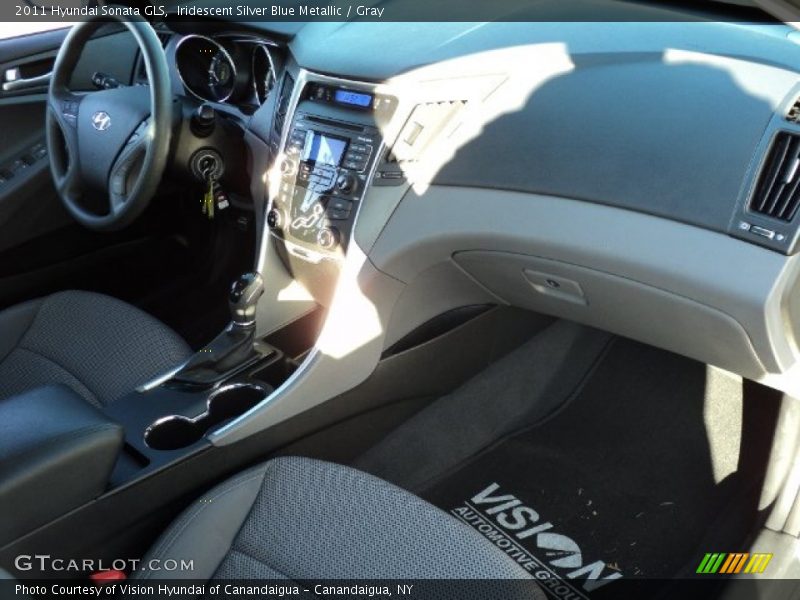 Iridescent Silver Blue Metallic / Gray 2011 Hyundai Sonata GLS