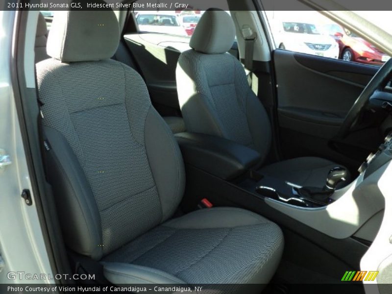 Iridescent Silver Blue Metallic / Gray 2011 Hyundai Sonata GLS