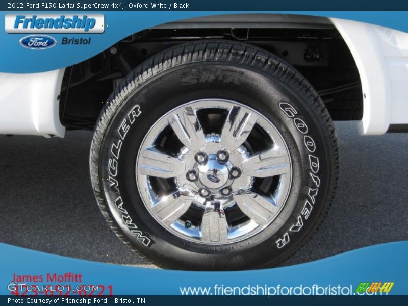 Oxford White / Black 2012 Ford F150 Lariat SuperCrew 4x4