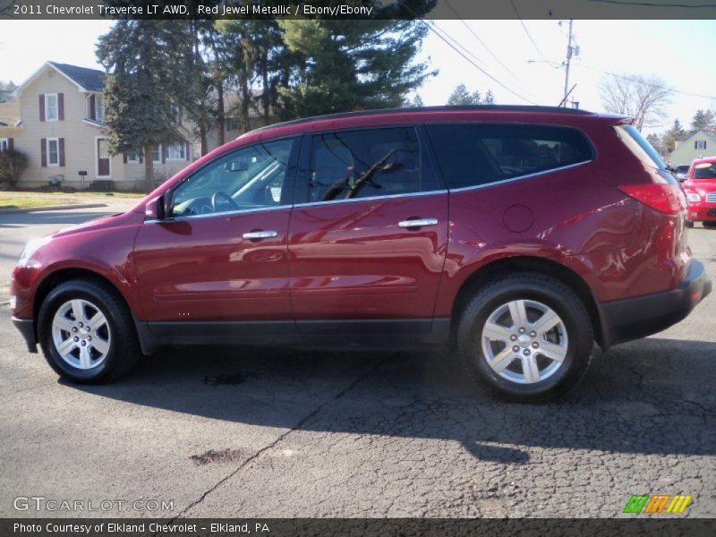 Red Jewel Metallic / Ebony/Ebony 2011 Chevrolet Traverse LT AWD