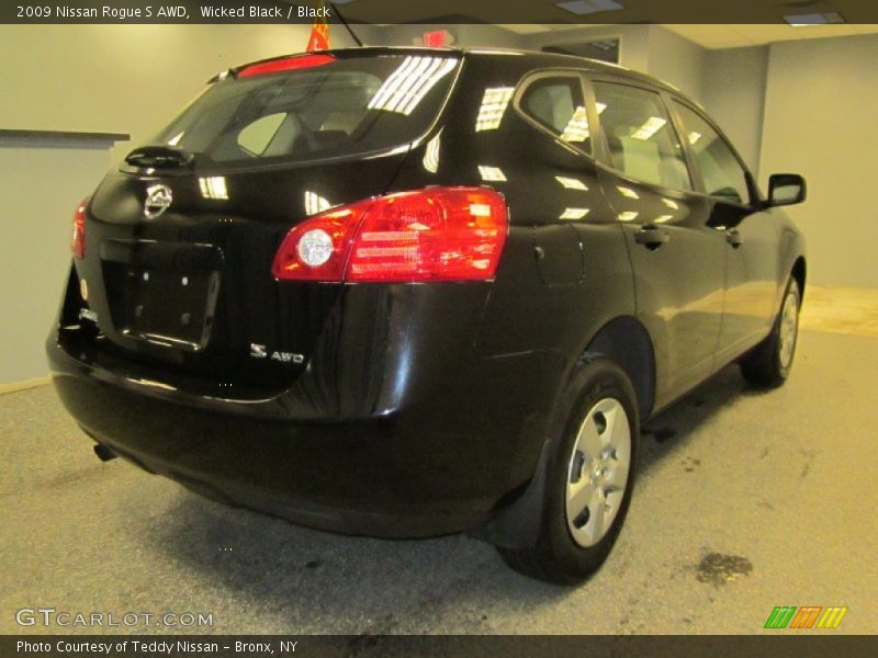 Wicked Black / Black 2009 Nissan Rogue S AWD