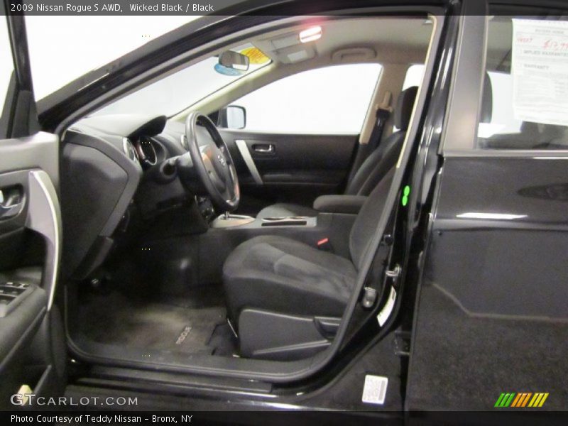 Wicked Black / Black 2009 Nissan Rogue S AWD