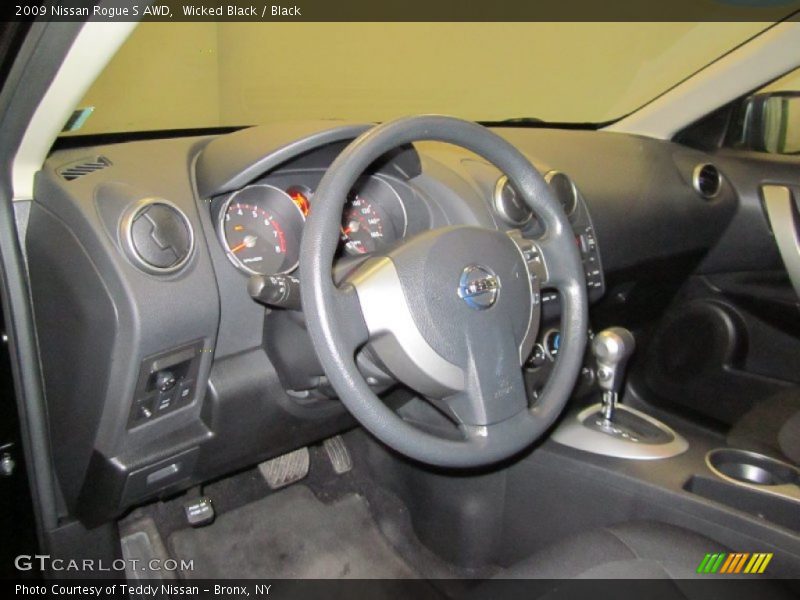 Wicked Black / Black 2009 Nissan Rogue S AWD