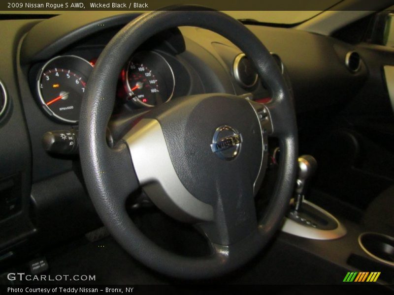 Wicked Black / Black 2009 Nissan Rogue S AWD