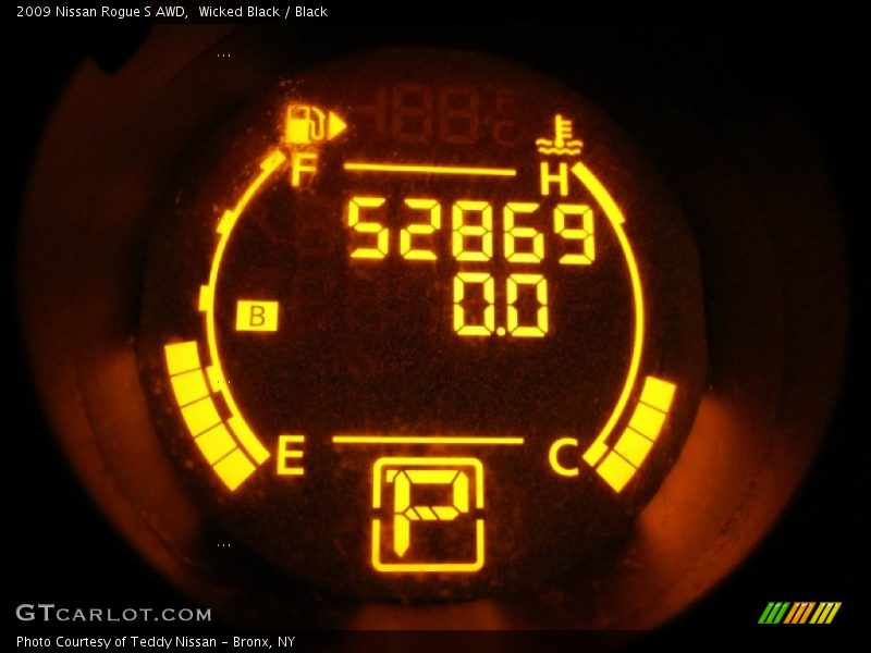 Wicked Black / Black 2009 Nissan Rogue S AWD