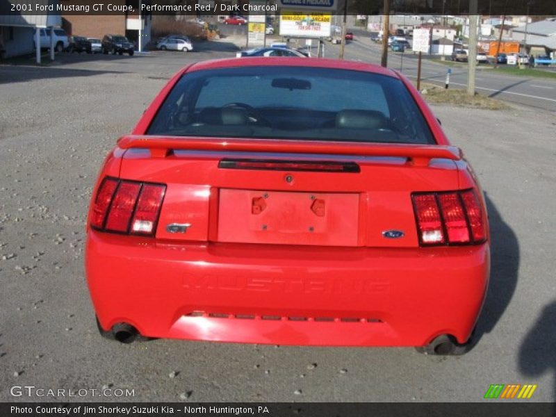 Performance Red / Dark Charcoal 2001 Ford Mustang GT Coupe