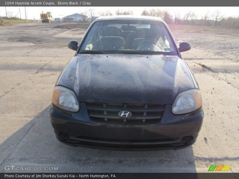 Ebony Black / Gray 2004 Hyundai Accent Coupe