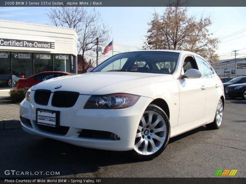 Alpine White / Black 2008 BMW 3 Series 335xi Sedan