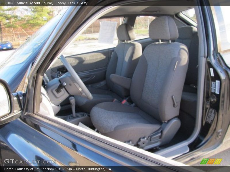 Ebony Black / Gray 2004 Hyundai Accent Coupe