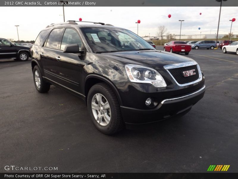 Carbon Black Metallic / Ebony 2012 GMC Acadia SL