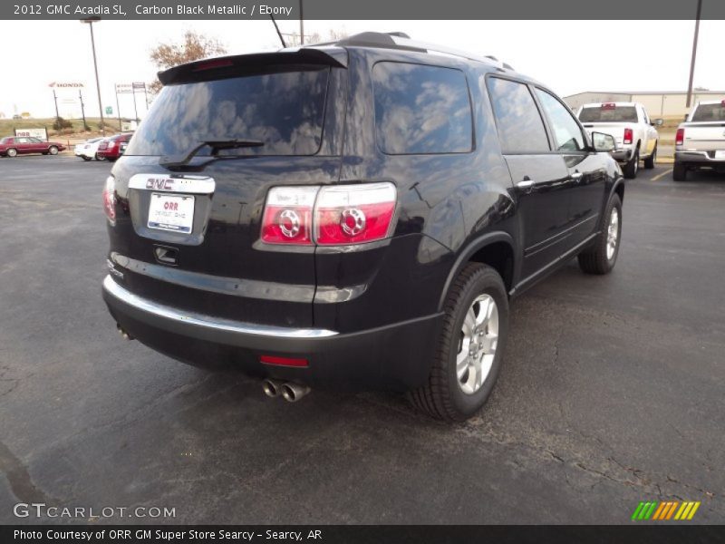 Carbon Black Metallic / Ebony 2012 GMC Acadia SL