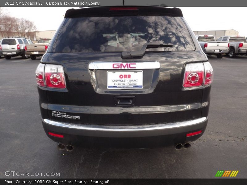Carbon Black Metallic / Ebony 2012 GMC Acadia SL