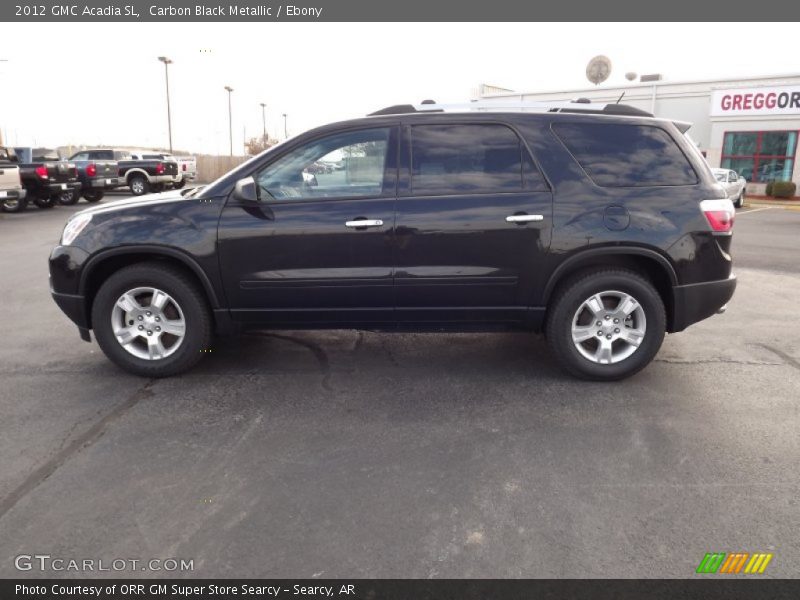Carbon Black Metallic / Ebony 2012 GMC Acadia SL