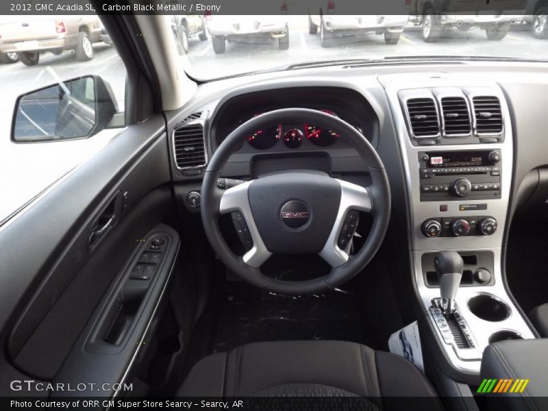 Carbon Black Metallic / Ebony 2012 GMC Acadia SL