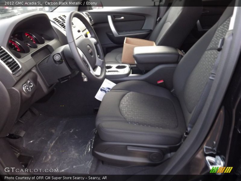 Carbon Black Metallic / Ebony 2012 GMC Acadia SL