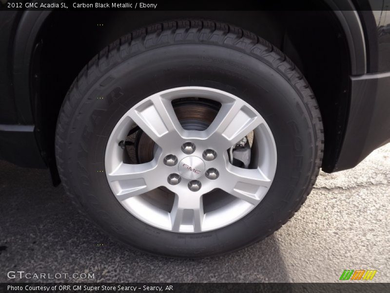 Carbon Black Metallic / Ebony 2012 GMC Acadia SL