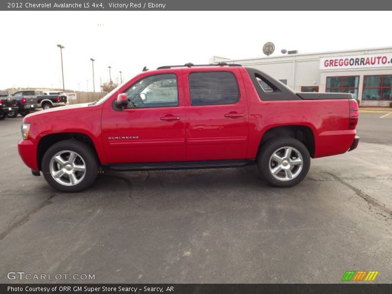 Victory Red / Ebony 2012 Chevrolet Avalanche LS 4x4