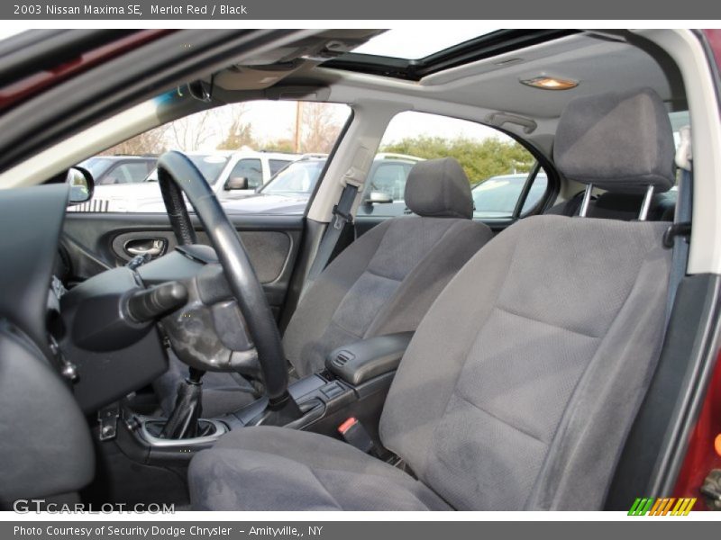 Merlot Red / Black 2003 Nissan Maxima SE