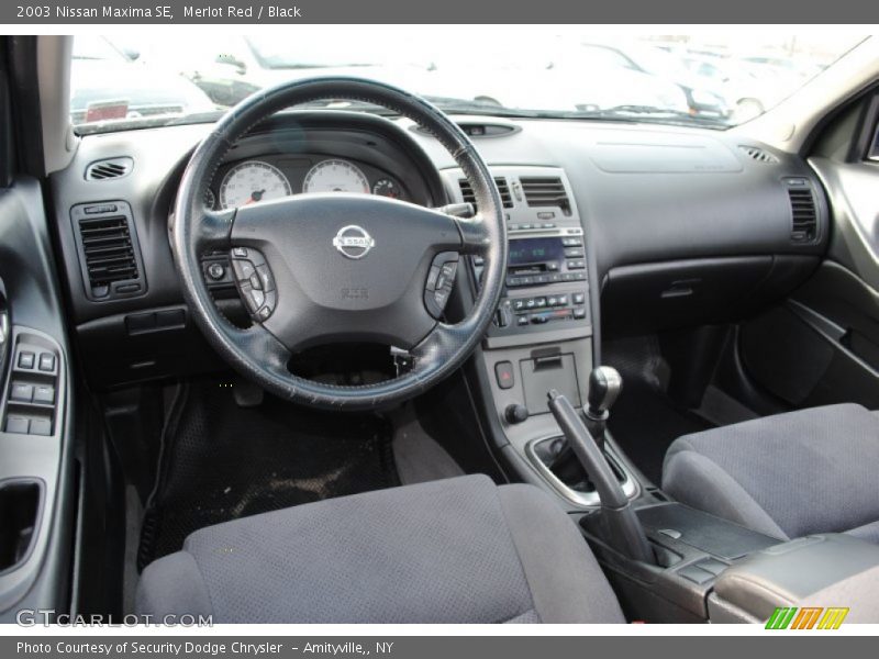 Merlot Red / Black 2003 Nissan Maxima SE