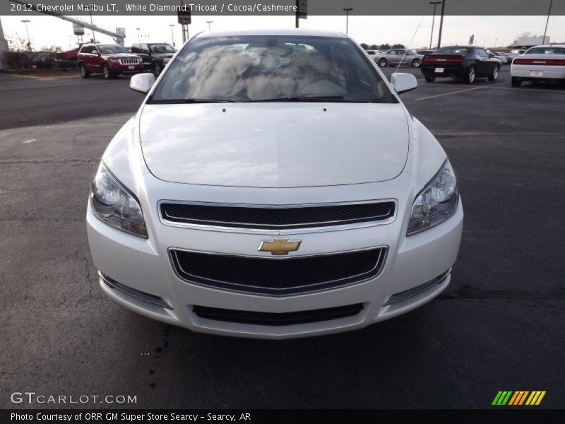White Diamond Tricoat / Cocoa/Cashmere 2012 Chevrolet Malibu LT