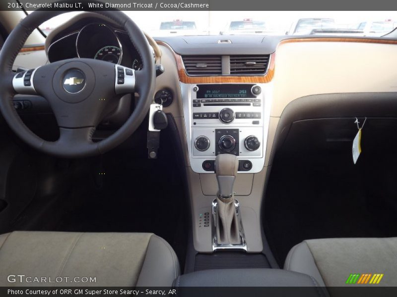 White Diamond Tricoat / Cocoa/Cashmere 2012 Chevrolet Malibu LT