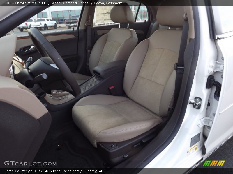 White Diamond Tricoat / Cocoa/Cashmere 2012 Chevrolet Malibu LT