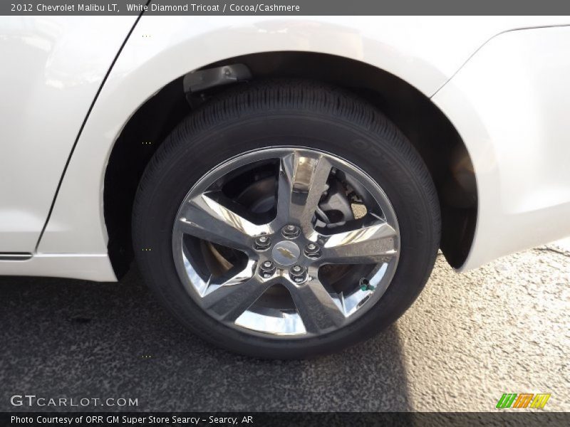 White Diamond Tricoat / Cocoa/Cashmere 2012 Chevrolet Malibu LT