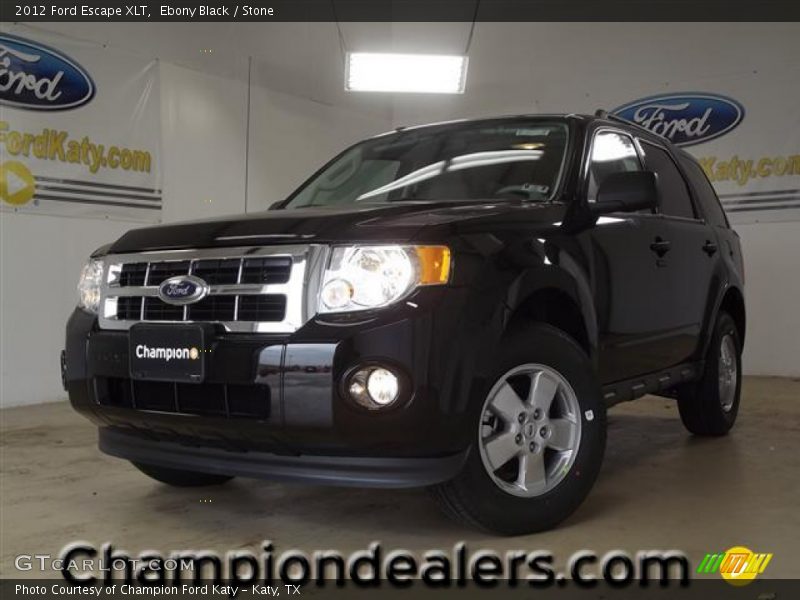 Ebony Black / Stone 2012 Ford Escape XLT