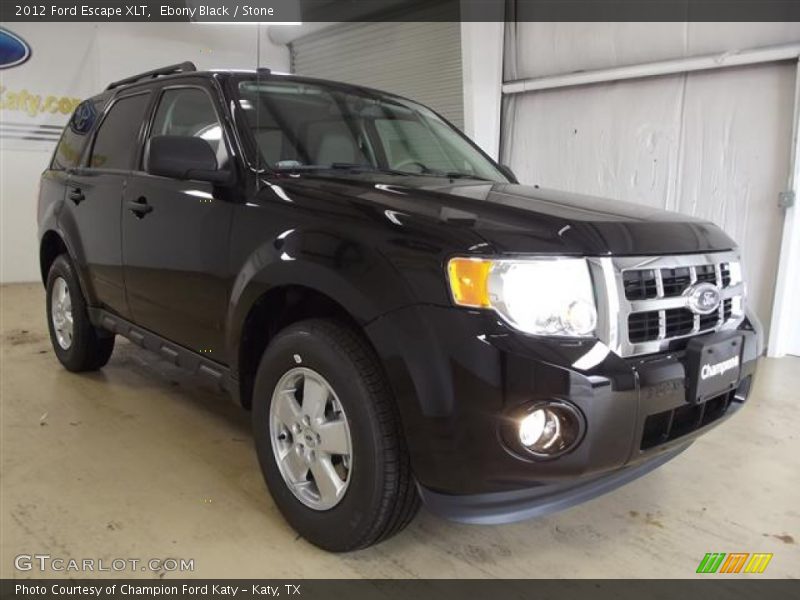 Ebony Black / Stone 2012 Ford Escape XLT