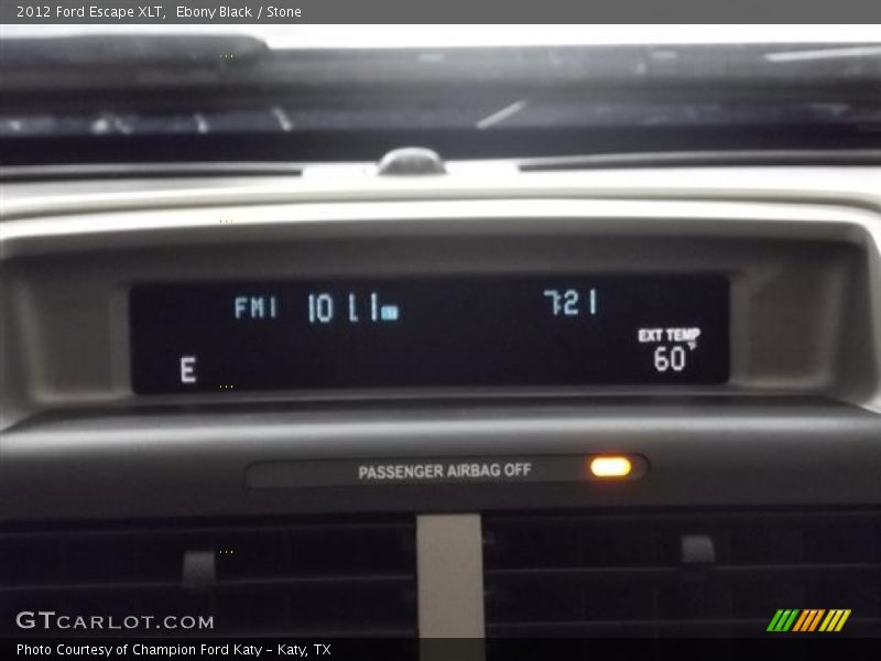 Ebony Black / Stone 2012 Ford Escape XLT