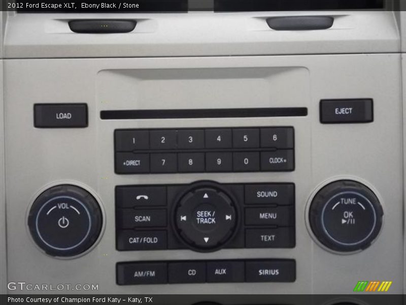 Ebony Black / Stone 2012 Ford Escape XLT