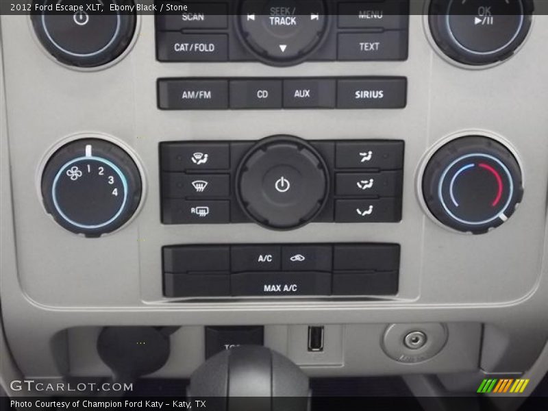 Ebony Black / Stone 2012 Ford Escape XLT