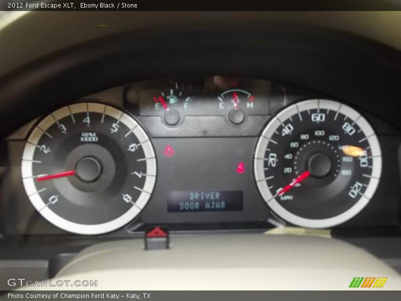 Ebony Black / Stone 2012 Ford Escape XLT