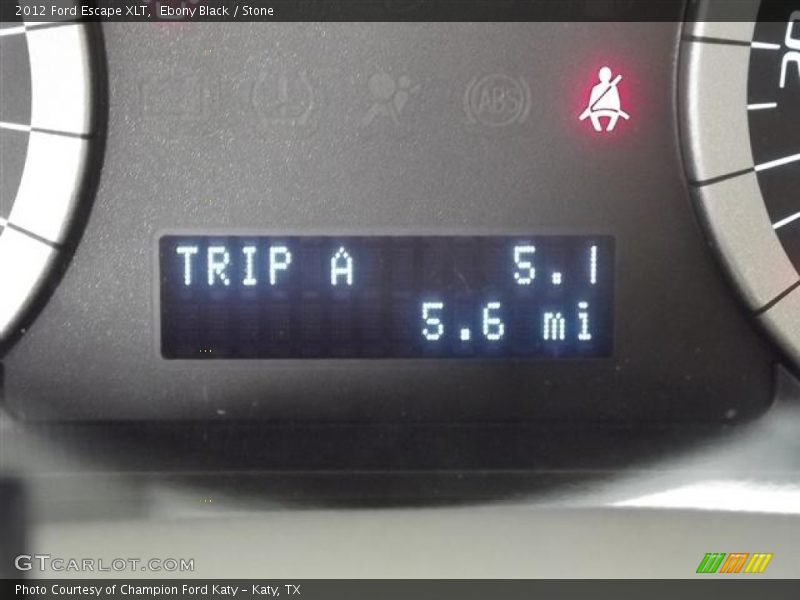 Ebony Black / Stone 2012 Ford Escape XLT