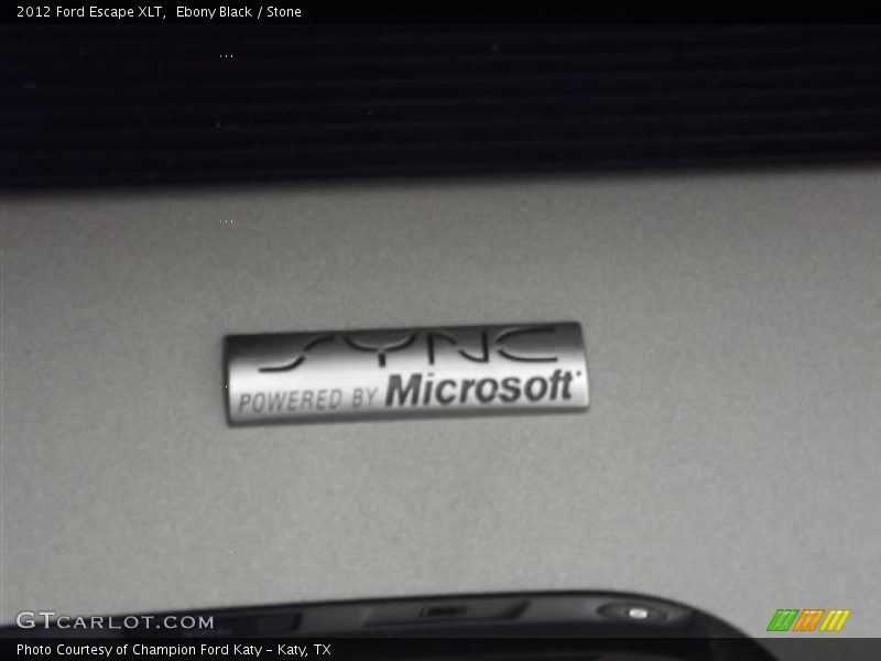 Ebony Black / Stone 2012 Ford Escape XLT